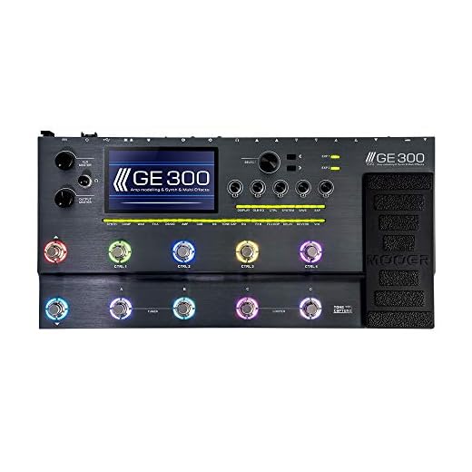 MOOER GE300 Amp Modelling, Multi Effects, Guitar Synth Pedal, Flagship Multi Effects Instruments Processor for Guitar Recording,Stage Live show