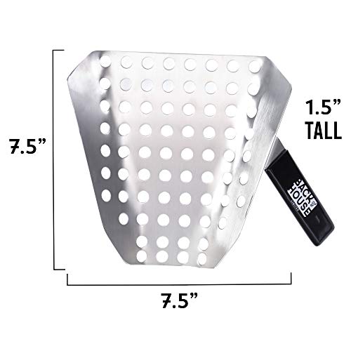 Popcorn Speed Scoop – Perforated Stainless Steel Quick-Fill Scooper for Bags, Buckets & Boxes, Removes Unpopped Kernels – Utility Serving Tool for Snacks, Candy, Dessert, Food, Ice & Dry Goods - Thumbnail 5