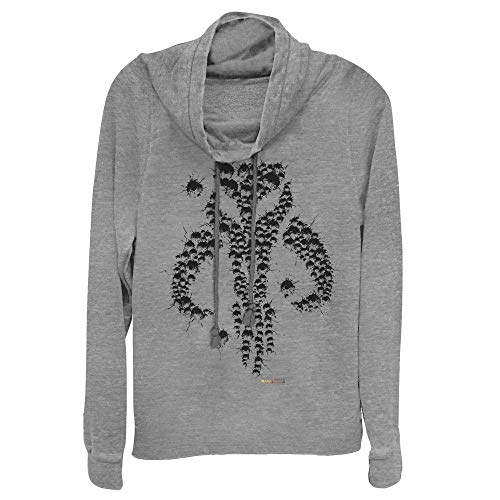 Star Wars Women's Bullet Holes Sweater, Gray Heather, XX-Large