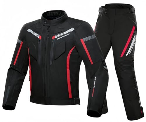 Traje De Motociclismo para Hombre, Chaqueta De Moto, Impermeable, Resistente Al Viento Y Cálido, Traje De Carreras Todoterreno, Trajes Blindados De Protección CE A,L