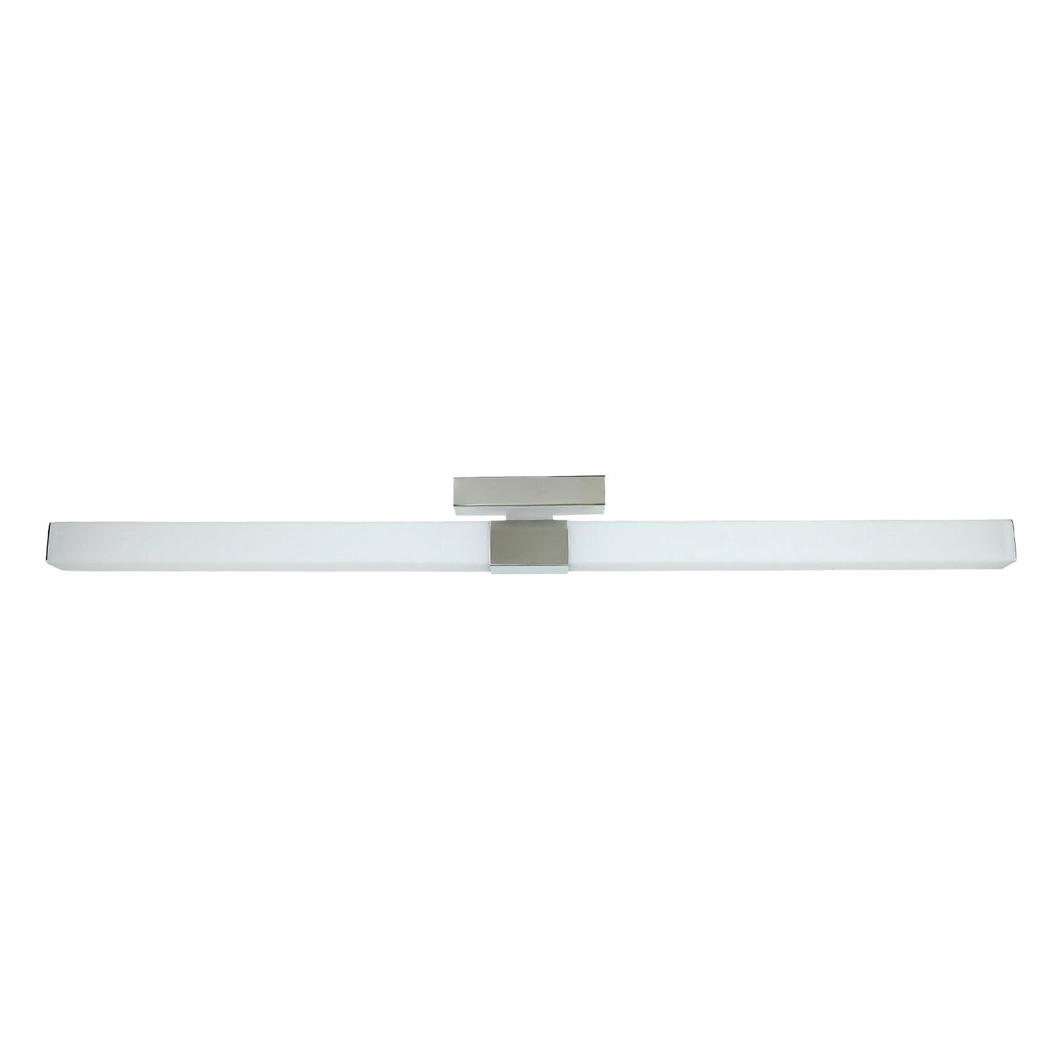 Licht-Erlebnisse LED Wandlampe Badezimmer 100 cm lang XXL 4100 K 2050 lm neutralweiß Edelstahl Acryl Chrom Weiß Wandleuchte Spiegelleuchte