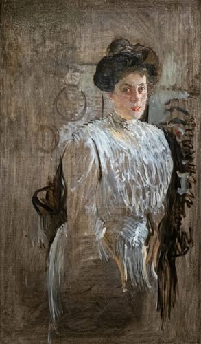 Impression sur toile portrait Marguerite Morozova Serov tableau peinture 60x90cm décoration