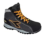 Größen: 39-47 Diadora Herren Glove TECH HI PRO S3 SRA HRO ESD Bootsschuh, Asphalt/Orange Fluo, 43 EU