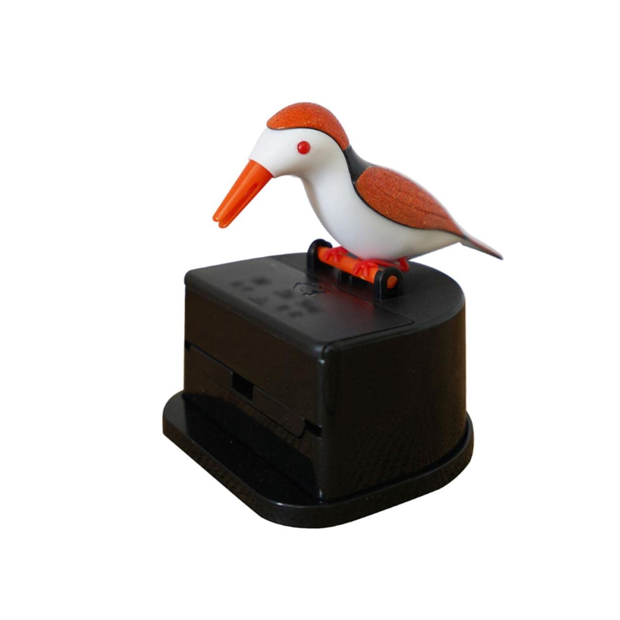 Wdwdw Orange Toothpicks Dispenser Toothpick Box Fashion Bird Holder Plastic Desktop Creative Pressed Holder Ornaments