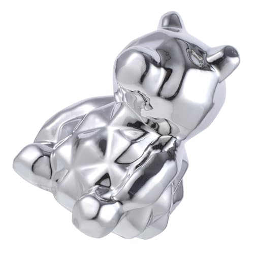 Sculpture ours animaux en porcelaine pour meubler un salon vide