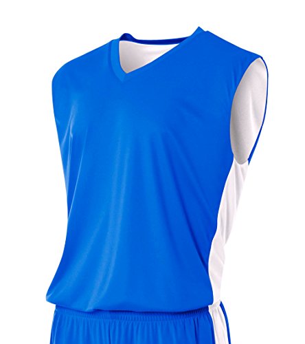 Maillot anti-transpiration A4 Reversible bleu et blanc taille M