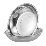 JECOMPRIS 2Pcs Stainless Steel Scale Dish for Mechanical Spring Weighing Weighing Pan Accessory for Kitchen and Industrial Use Easy to Clean and Accurate Measurements