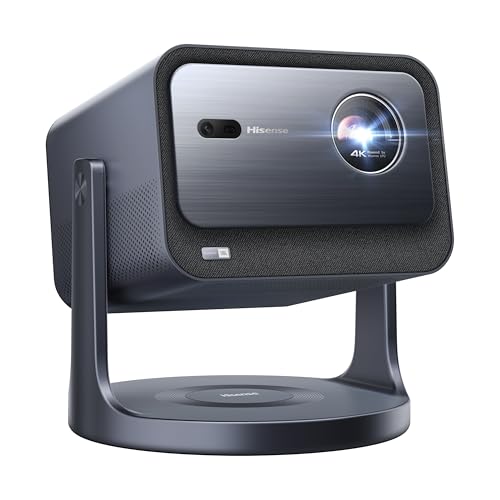Hisense 4K Trichroma Mini Laser Projector C2TUK 65-300 Proejection Size Triple Colour Dolby Vision&Atmos JBL Audio and VIDAA Smart OS and Netflix YouTube Prime Video