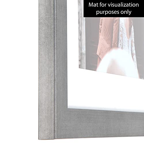 Arttoframes 10X13 Inch Muted Cold Silver Picture Frame, Wombw26-1621-10X13 #TOP4