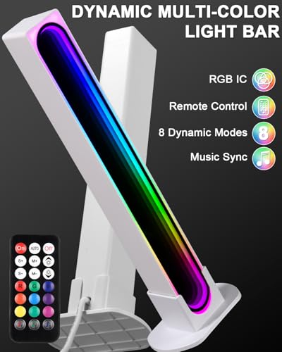 Xespis Led Lightbar, Musica Sync Rgb Ic Led Light Bar, Retroilluminazione Tv, Lampada Da Gioco, Funziona Rgb Ambient Smart Sync Con Musica E Controllo App Per Camera Da Gioco - 4