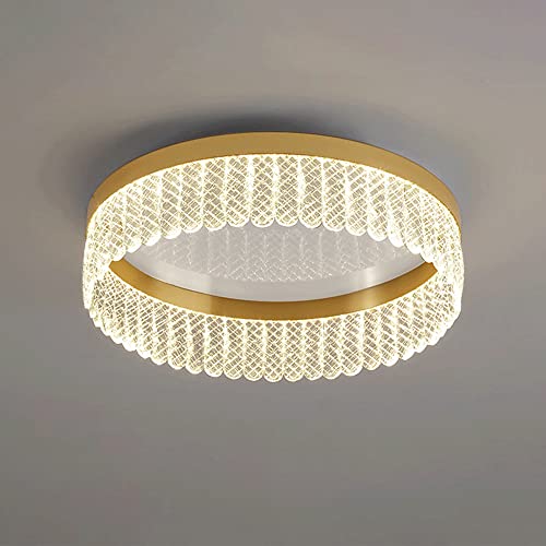 Plafonnier en cristal postmoderne LED 3 couleurs pour couloir et salon