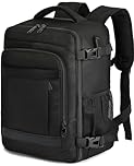 KLOSTAIN Sac à Dos Voyage Cabine Avion 45x36x20 pour Easyjet 30L Bagage Cabine Grande Bagage à Main sous Le Siège Sac à Dos Homme pour Ordinateur Portable 14 Noir