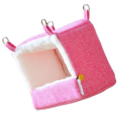 Conure Warming Nest USB Propelled Soft Fleece Hanging House Modifiable Heat for Bird Cage Winter Comfort Soft Conure Nest