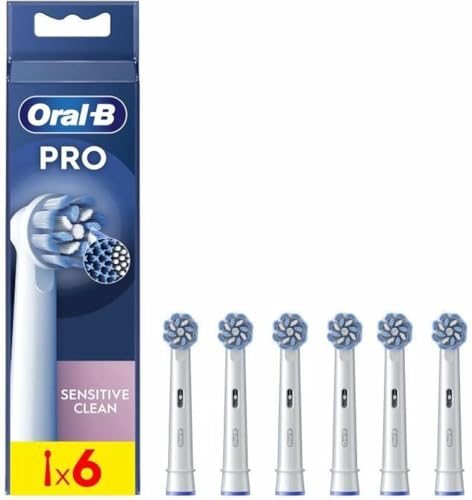 Oral B Pro Sensitive Clean   Cepillos para cepillo de dientes eléctrico, paquete de 6 unidades