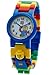 LEGO Classic 8020189 Orologio da polso componibile per bambini con cinturino a maglie e minifigure |per i bambini | giallo/blu | ragazzo/ragazza | Diametro di 28 cm | Quarzo analogico