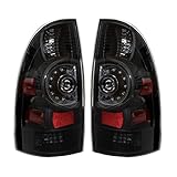 WFLNHB Tail Lights Replacement for 2005-2015 Toyota Tacoma Smoked Rear Brake Lamp Taillights Passenger and Driver Side 8156004160 8155004160