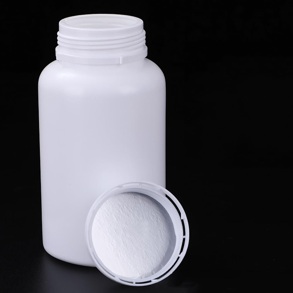50 Stück Kunststoff-Kapselflaschen aus HDPE, weiß, leere Verschlusskapseln, pharmazeutischer Behälter mit Schraubverschluss, Pillen, Medizin, Kapselpulver, Fläschchen, tragbar, nachfüllbar, 150 ml