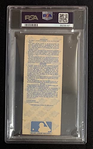 Rickey Henderson 1989 World Series Game 4 Signed Baseball Ticket Stub Auto Graded Psa 10 #TOP1