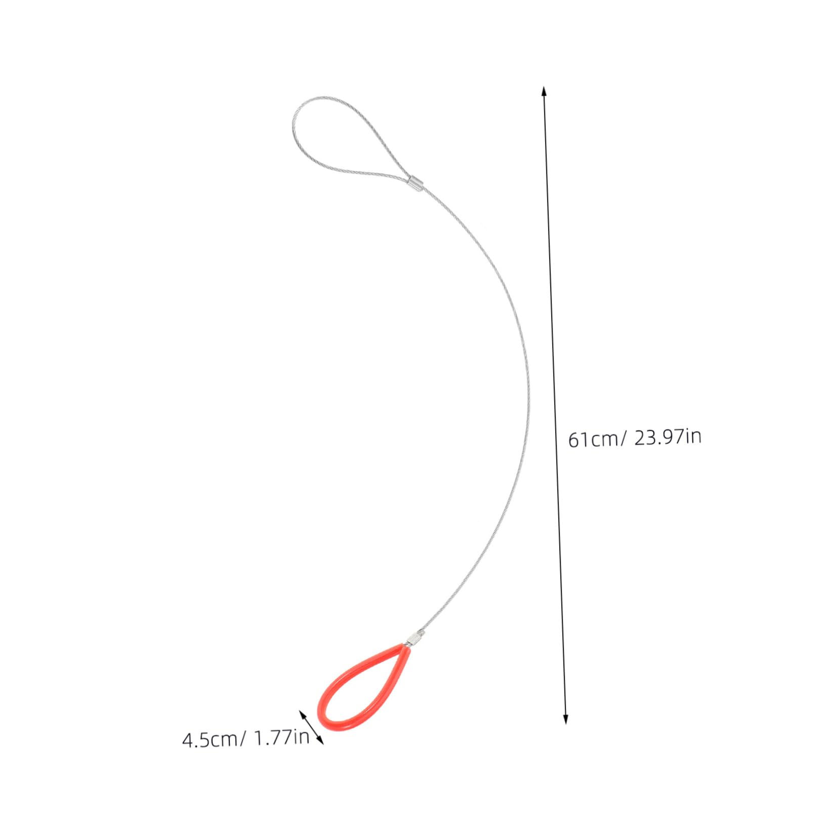 Hemobllo Security Steel Cable Lock Cable Loop Silver Safety Cables Steel Wire Security Cable