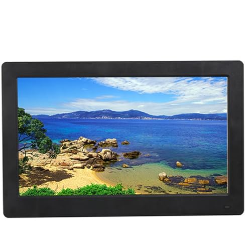 IBOWZ Marco de Fotos Digital, Pantalla portátil HD de 13,3 Pulgadas, Pantalla de proyección Tipo C, máquina publicitaria con Marco de Fotos Digital