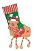 Reindeer with Scarf and Dangling Legs Felt Christmas Stocking - 16"