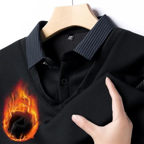 Men's False Two Piece Lapel Knit Sweater,Striped Lapel False Two Piece Knit Sweater,Men's Lapel Sweater4