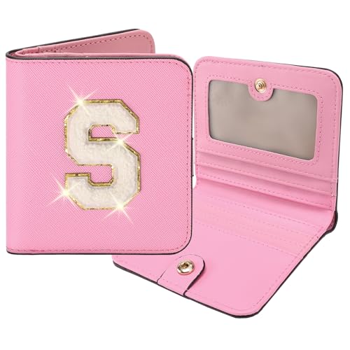 Image of RNIEGA Initial Wallet Women Small Teen Girl Gifts Trendy Stuff Girls Wallets Personalized Christmas Birthday Gift for Women Friends Daughter Granddaughter 6 7 8 9 10 11 12 13 Year Old Pink S