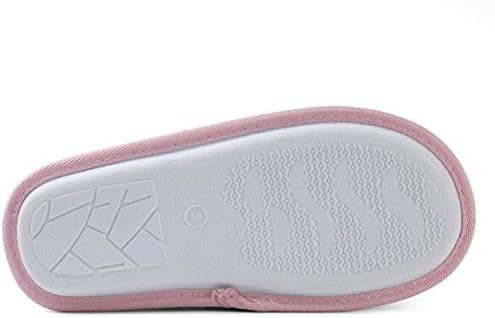 Women Slip on House Slippers, Closed Toe Woven Plush Slippers, Memory Foam Outdoor Indoor Bedroom Shoes , Purple , Size 8 | Image 5