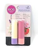eos Flavor Lab Lip Balm Sticks Lavender Vanilla Latte & Grapefruit Rose -Pack of 1(Total 0.28oz)