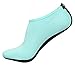 BBA Water Skin Shoes Aqua Socks for Beach Swim Surf Yoga Exercise (L (US W:8-8.5 M:7-7.5), Mint)