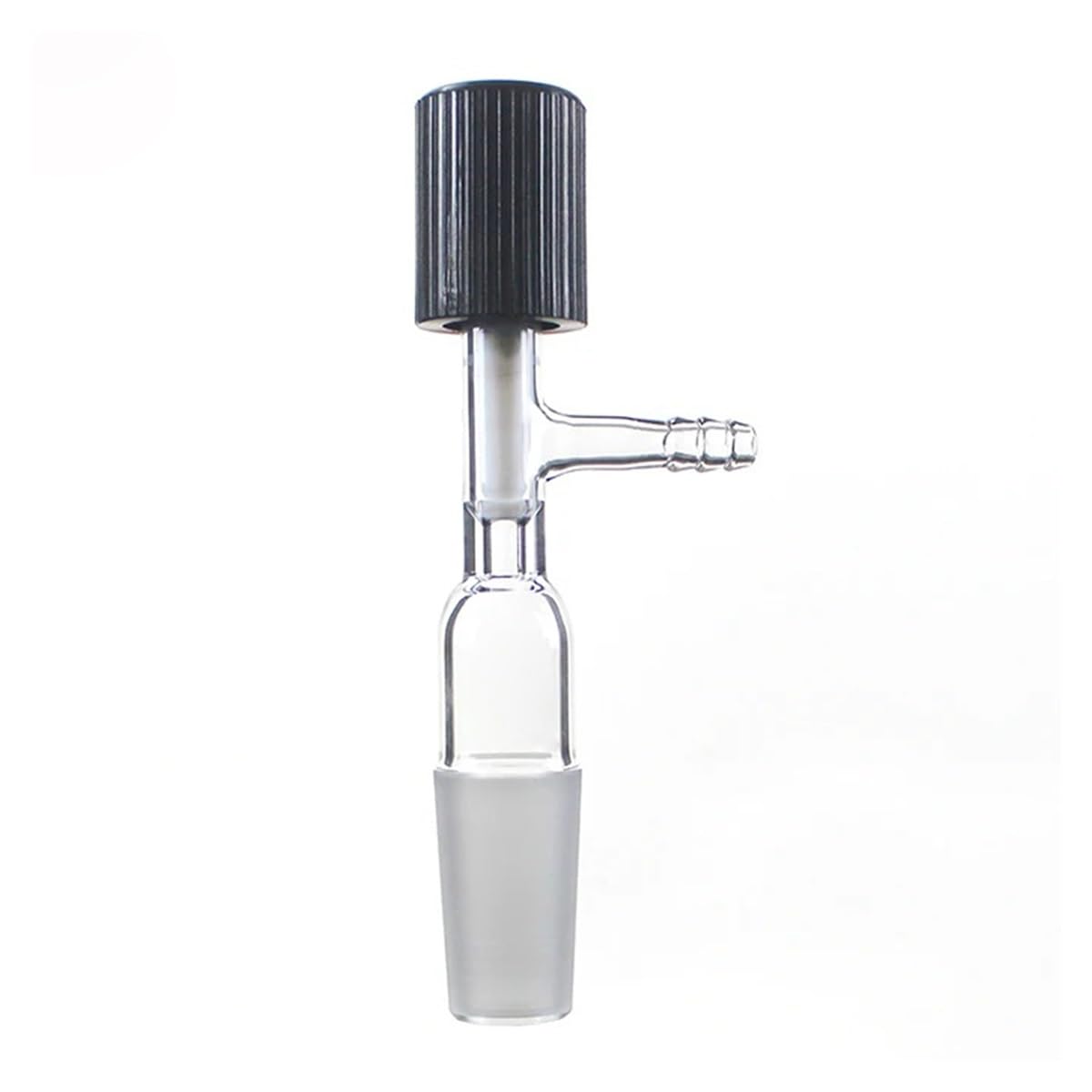 Sprzęt do przyrządów laboratoryjnych LH-69 szkło borokrzemowe wysokopróżniowy adapter zaworu PTFE 0-4 mm otwór (LH-695519)