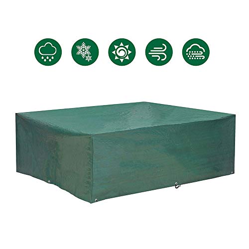 EASTERNSTAR Cubierta para Muebles de jardín para Exteriores, Cubierta para Patio, Cubierta de protección Impermeable Rectangular o Cuadrada para mesas y sillas (200x160x70 cm)