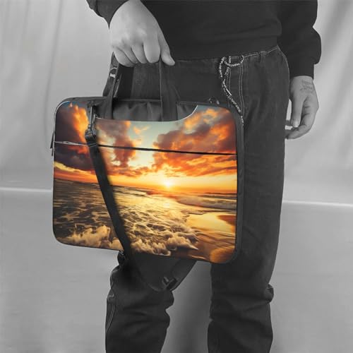 Bolsa para portátil unisex 15.6 pulgadas negra miniatura 6