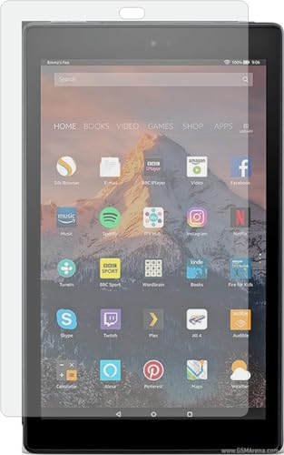 Image of Screenguard For Amazon Fire Hd 10 2017, Fiber Tempered Glass Screen Protector, Screen Guard