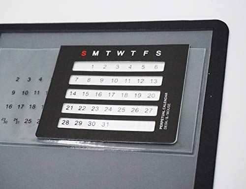 Sous-main pour bureau encombré : solution antidérapante avec calendrier et range-notes