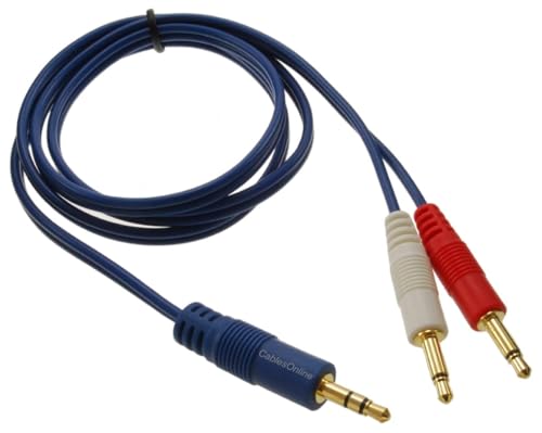 Cable 3.5mm TRS a Doble TS Mono 3 pies miniatura 1