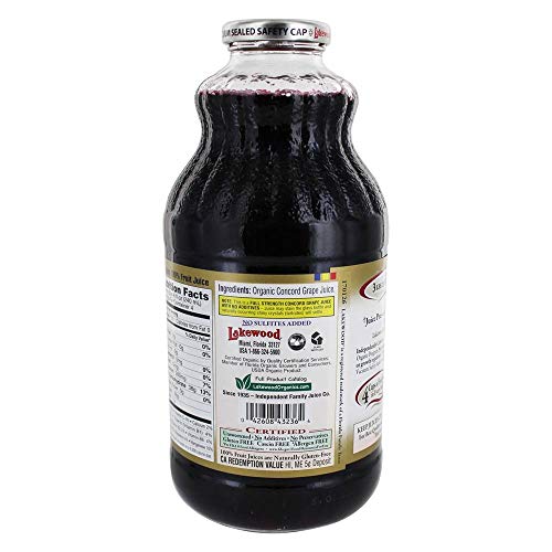 Lakewood Organic Pure Concord Grape Juice, 32 Ounce - 12 per case. - Thumbnail 2