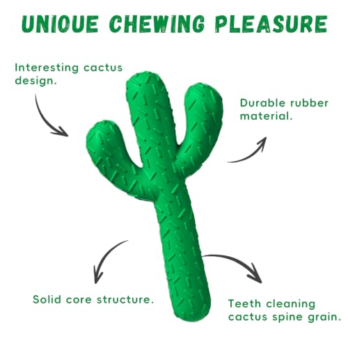 Image of MewaJump Dog Chew Toys, Durable Rubber Dog Toys for Aggressive Chewers Dark Green