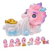 Toyvian 7stücke Teiliges Kleine Drachenfiguren Aus Resin Dekorative Mini-Drachen Für Schreibtisch Und Zuhause Kartendarstellung Jahr des Drachen Chinesisches Neujahrs-deko Glücksbringer Un