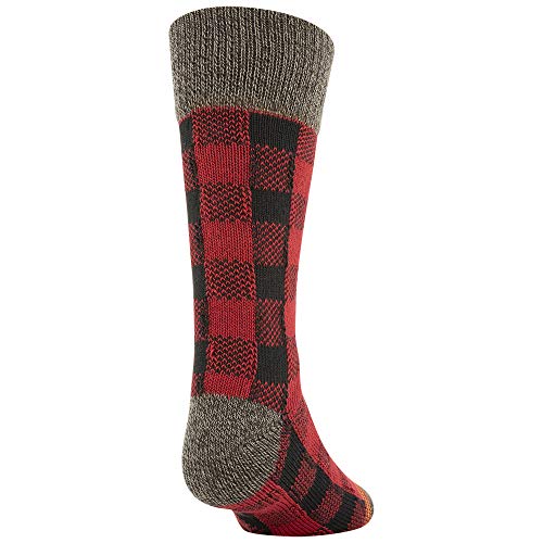 GOLDTOE Boys' Camp Buffalo Check Crew Socks4