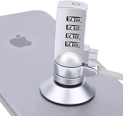 Laptop Combination Lock Security Cable Theft Deterrent with Sturdy Thick Black Security Cable for Desktops, Laptops and Phone,Password lock