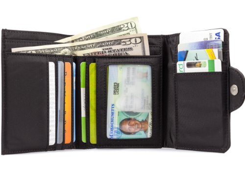 Image of Big Skinny Women's Trixie Tri-Fold Slim Wallet, Holds Up to 30 Cards