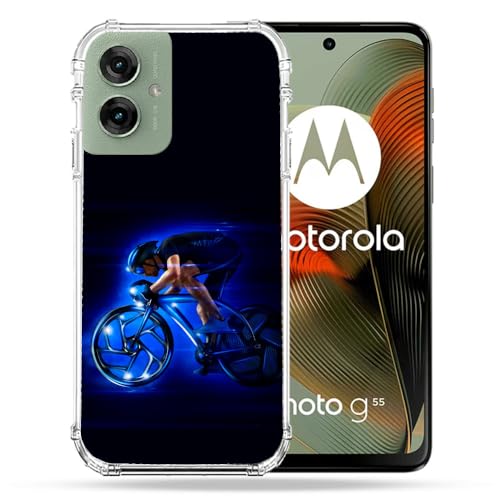 Coque Motorola G55 5G Antichoc Bleue Protection Sport Cokitec