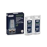 De'Longhi EcoDecalk Mini Descaler DLSC200, 2 Decalcification Doses, Coffee Machine Descaler, Coffee Machine Maintenance Accessory, Plant-Based Ingredients, 2x100ml, White