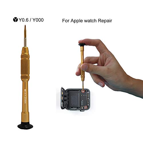 Vimour 2 Pack 0.6 Y Shape Tri-point Triwing Magnetic Y000 Screwdrivers for Apple iPhone 7, 7 Plus, 8, 8 Plus, X, XR, XS, XS Max, 11, 11 Pro, 11 Pro Max and Apple Watch