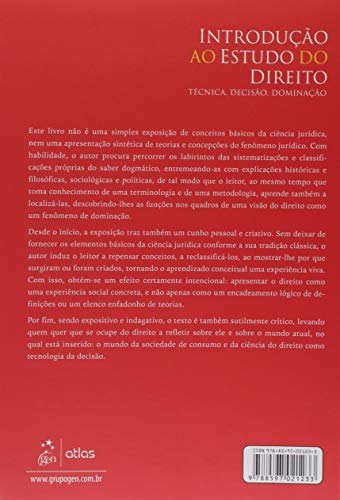 Introdução ao Estudo do Direito - Técnica, Decisão, Dominação