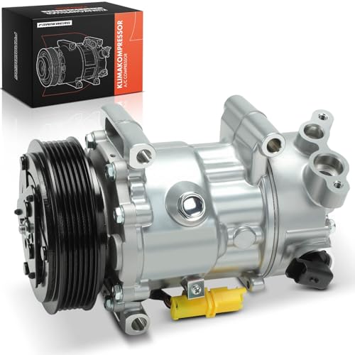 Frankberg Compresor de aire acondicionado con embrague Compatible con 207 WA WC WD WK 307 3A/C 3E 3B 3H Berlingo B9 C3 SC SH 308 4B 4A 4C 4E 4H C4 LA LC UA UD 9659875780 incl. aceite premezclado