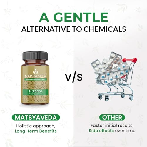 Image of Matsyaveda Moringa Ayurvedic Supplements |Natural Moringa Capsules for Daily Energy Immunity and Overall Wellness|Pack of 1 X 60 Capsules