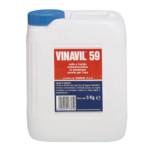 Colle PVA Vinavil 59 pour vos travaux de rénovation et meubles 5 Kg
