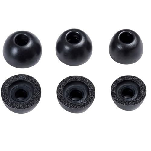 Rhinenet Replacement Memory Foam Ear Tips Compatible with Beats Studio Buds/Beats Solo Buds Earbuds Noise Isolation & Soft Comfortable Ear Foam Tips, Fit in The Charging Case 3 Pairs Black Rhinenet Replacement Memory Foam Ear Tips Compatible with Beats Studio Buds/Beats Solo Buds Earbuds Noise Isolation & Soft Comfortable Ear Foam Tips, Fit in The Charging Case 3 Pairs Black